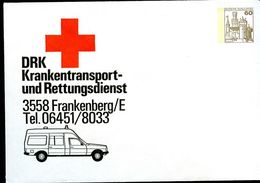 Bund PU114 B2/005 Privat-Umschlag DRK RETTUNGSDIENST Frankenberg 1979 - Private Covers - Mint