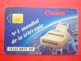 France - Télécarte CANON - 1991 - PR - 50 Unités - Puce GEM - Utilisée - Privat