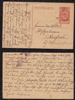 Liechtenstein 1922 Ganzsache P 3 Stationery ESCHEN To Bavaria - Brieven En Documenten