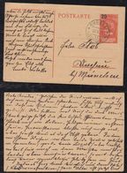 Liechtenstein 1927 Ganzsache P 4 Stationery RUGGELL To Bavaria Schnittlinie - Briefe U. Dokumente