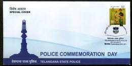 India 2017 Telangana Police Commoration Day Special Cover # 18043 - Police - Gendarmerie