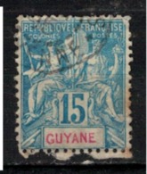 GUYANE      N°  YVERT    35       OBLITERE       ( O   2/63 ) - Oblitérés