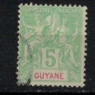 GUYANE      N°  YVERT    43    OBLITERE       ( O   2/64 ) - Oblitérés