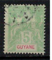 GUYANE      N°  YVERT    43   ( 2 )  OBLITERE       ( O   2/64 ) - Oblitérés