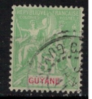 GUYANE      N°  YVERT    43   ( 3 )  OBLITERE       ( O   2/64 ) - Oblitérés