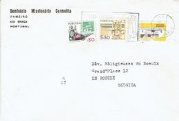 Lettre Du Seminario Missionario Carmelita (Sameiro, Braga) Aux Rév. Religieuses Du Roeulx (Belgique) Du 17/2/1986 - Lettres & Documents