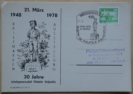 DDR Privatpost Weissenfels2 Briefmarken Austellung  Siehe Scan (LS/25 - Private Postcards - Used