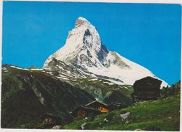 SUISSE,SWITZERLAND,SCHWEIZ,SVIZZERA,HELVETIA,VALAIS,VIEGE,ZERMATT,RIFFELALP MIT MATTERHORN,CERVIN,chalet, Refuge - Viège