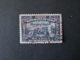 CUBA  1937 Issue Of 1925 Surcharged  ERROR  " C " Right Incomplete Broken - Usati