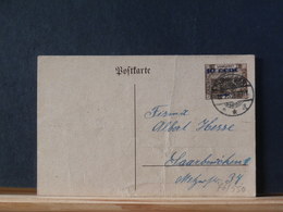 76/550  CP  SAARGEBIET  1922 - Lettres & Documents