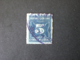 CUBA 1889 TAXE FISCAL - Timbres-taxe