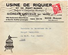 Lettreà Entête Usine Riquier - Logo Pressoir En Illustration  - France - Wein & Alkohol