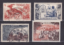 Togo N° 250,254*,257,259* - Used Stamps