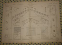 Plan Du Marché De Grenelle. 1869 - Public Works