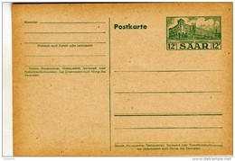 Sarre Saar - Entier Carte CP ACEP 45 - Cote 15 € - Postkarte Ganzsache - Postwaardestukken