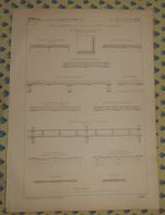 Plan De Tôles Bombées. Système Mallet Pour Ponts Et Planchers 1869 - Travaux Publics