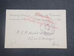 BELGIQUE - Enveloppe Du Ministère Du Commerce ( Exposition De Liège ) En 1906 Pour Paris Avec Contenu - L 15081 - Otros