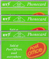 BT  Phonecard - Post Office Set3 - Superb Fine Used Condition - BT Herdenkingsuitgaven