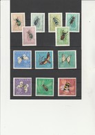 POLOGNE -N° 1140 -1151 SERIE INSECTES NEUVE INFIME CHARNIERE - ANNEE 1962 - COTE : 17 € - Unused Stamps