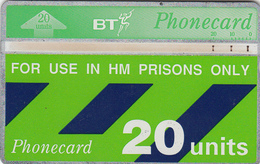 BT   Phonecard- HM Prisons 20unit (White Band Type 11) - Superb Fine Used Condition - Prisons