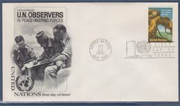 = Observateurs Militaires Des Nations Unies Enveloppe 1er Jour New-York 24.10.66 N°155 Officier De L'ONU - FDC