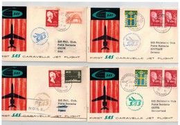 7 Lettres SAS Années 50. - Storia Postale