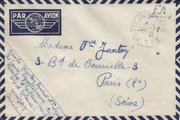 LETTRE EN FM. POSTE AUX ARMEES. T.O.E. 1° LEGION DE GARGE REPUBLICAINE DE MARCHE D'EXTREME-ORIENT DEPOT SAIGON - Guerre D'Indochine / Viêt-Nam