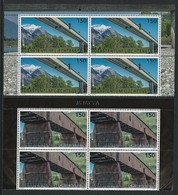 LIECHTENSTEIN - EUROPA 2018 - TEMA ANUAL "PUENTES.- BRIDGES - BRÜCKEN - PONTS" - SERIE De 2 V. En DOS BLOQUES De 4 - 2018