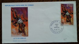 CONGO - FDC 1977 - YT N°455 - Lutte Des Bondjos - FDC