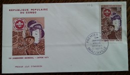 CONGO - FDC 1971 - YT Aérien N°126 - Jamboree Mondial Au Japon - FDC