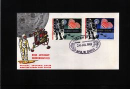 Samoa I Sisifo 1969 Space / Raumfahrt Interesting FDC - Oceania