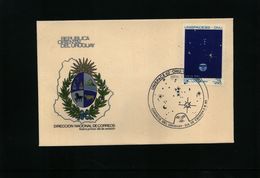 Uruguay 1982 Space / Raumfahrt  Interesting FDC - Amérique Du Sud