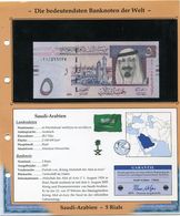 ARABIE SAOUDITE BILLET NEUF DE 5 RIALS DE 2007 AVEC CERTIFICAT - Saoedi-Arabië