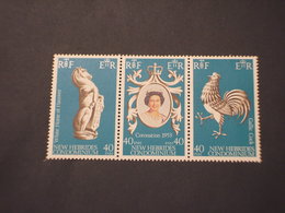 NEW HEBRIDES  - BF 1978 INCORONAZIONE/ANIMALI, 3 Valori - NUOVI(++) - Nuovi