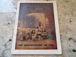 Programme Théâtre Les Ambassadeurs Pièce Espoir De Henri Bernstein - Nombreuses Publicité SNCF Alcool ...St Raphael Eau - Programme