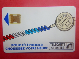 France - Télécarte Cordons - SC4OB - 50 Unités - Fond Blanc SE Sérigraphie Texte 4 Lignes P7 - Utilisée - Telefonschnur (Cordon)