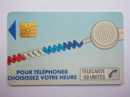 France - Télécarte Cordons - SO2 - 50 Unités - Fond Bleu - Texte 4 Lignes - Utilisée - Telefonschnur (Cordon)