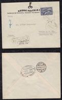 Rumänien Romania 1935 Registered Cover BRASOV To BERLIN Germany 20L Single Use - Covers & Documents