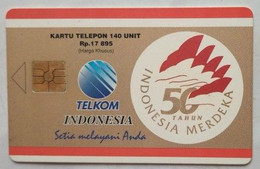 Indonesia Chip Card 140 Unit Rp 17,895, 50 Tahun Indonesia Merdeka - Indonesia