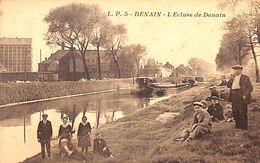 Denain - L'Ecluse De Denain (top Animation Animée, Batellerie, Edit. Lucien Pollet) - Houseboats