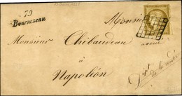 Grille / N° 1 (def) Cursive 79 / Bournezeau (2nd Type 24 Mm) Sur Lettre Avec Texte Adressé Localement à Napoléon Daté Du - 1849-1850 Ceres
