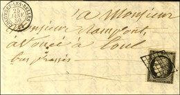 Grille / N° 3 Càd T 15 COLOMBEY-LES-BELLES 52 Sur Lettre Avec Texte Pour Toul. 1850. - SUP. - 1849-1850 Ceres