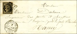 Grille / N° 3 Càd T 14 ST-NICOLAS-DU-PORT (52) Sur Lettre Pour Nancy. 1850. - TB / SUP. - 1849-1850 Ceres