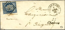 PC 692 / N° 4 Càd T 15 SELLES-S-CHER (40) Cursive 35 / Chabris. 1852. - SUP. - 1849-1850 Ceres