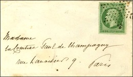 Etoile / N° 12 Sur Enveloppe Carte De Visite Adressée à Paris. - SUP. - 1853-1860 Napoléon III