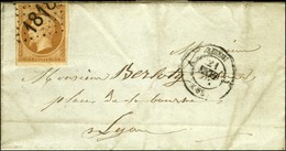 Essai De GC 1818 Bâton / N° 13 Type 2, Càd A LYON A (68) 21 FEVR. 62 Sur Lettre Locale. Exceptionnel Usage Sur Lettre Lo - 1853-1860 Napoleon III