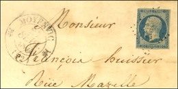 PC 2197 / N° 14 (leg Def) Càd T 12 MOYENVIC (52) Sur Devant De Lettre. - TB. - 1853-1860 Napoléon III