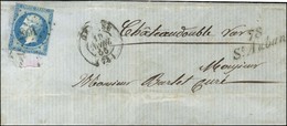 PC 2991 / N° 14 (leg Def) Càd T 15 GRASSE (78) Cursive 78 / St Auban Sur Lettre Avec Texte Daté De Briançonnet Le 17 Avr - 1853-1860 Napoleon III