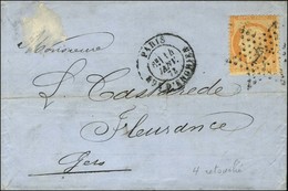 Etoile 24 / N° 38 Variété 4 Large Càd PARIS / RUE D'ENGHIEN. 1873. - TB. - 1870 Asedio De Paris