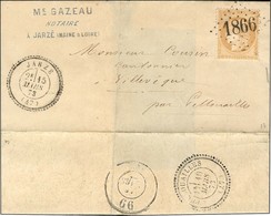 GC 1866 / N° 59 Càd T 24 JARZÉ (47) Sur Lettre Locale. 1873. - SUP. - 1871-1875 Cérès